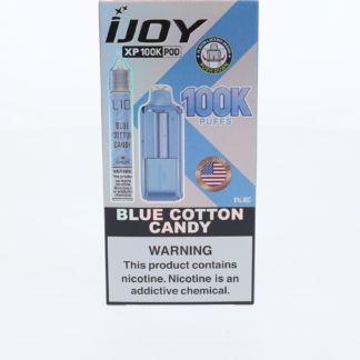 iJoy XP100K Pod Disposable + 15mL (LIQ Salt) blue cotton candy packaging