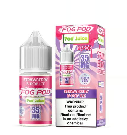 Strawberry B-Pop Ice Pod Juice x Fog Pod Salts 30mL thumbnail