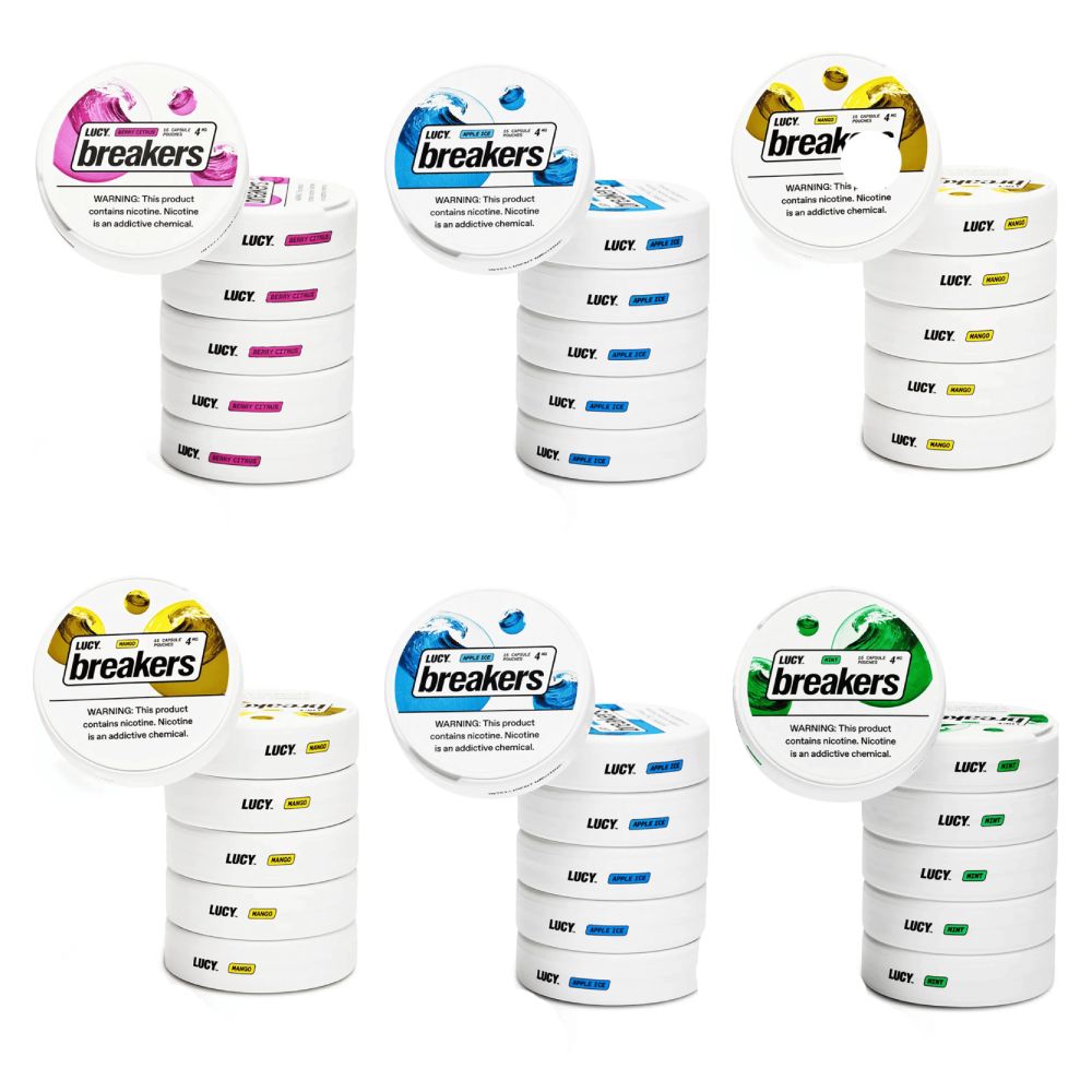 Lucy Breakers Nicotine Capsule Pouches Group Photo
