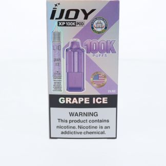 iJoy XP100K Pod Disposable + 15mL (LIQ Salt) grape ice packaging