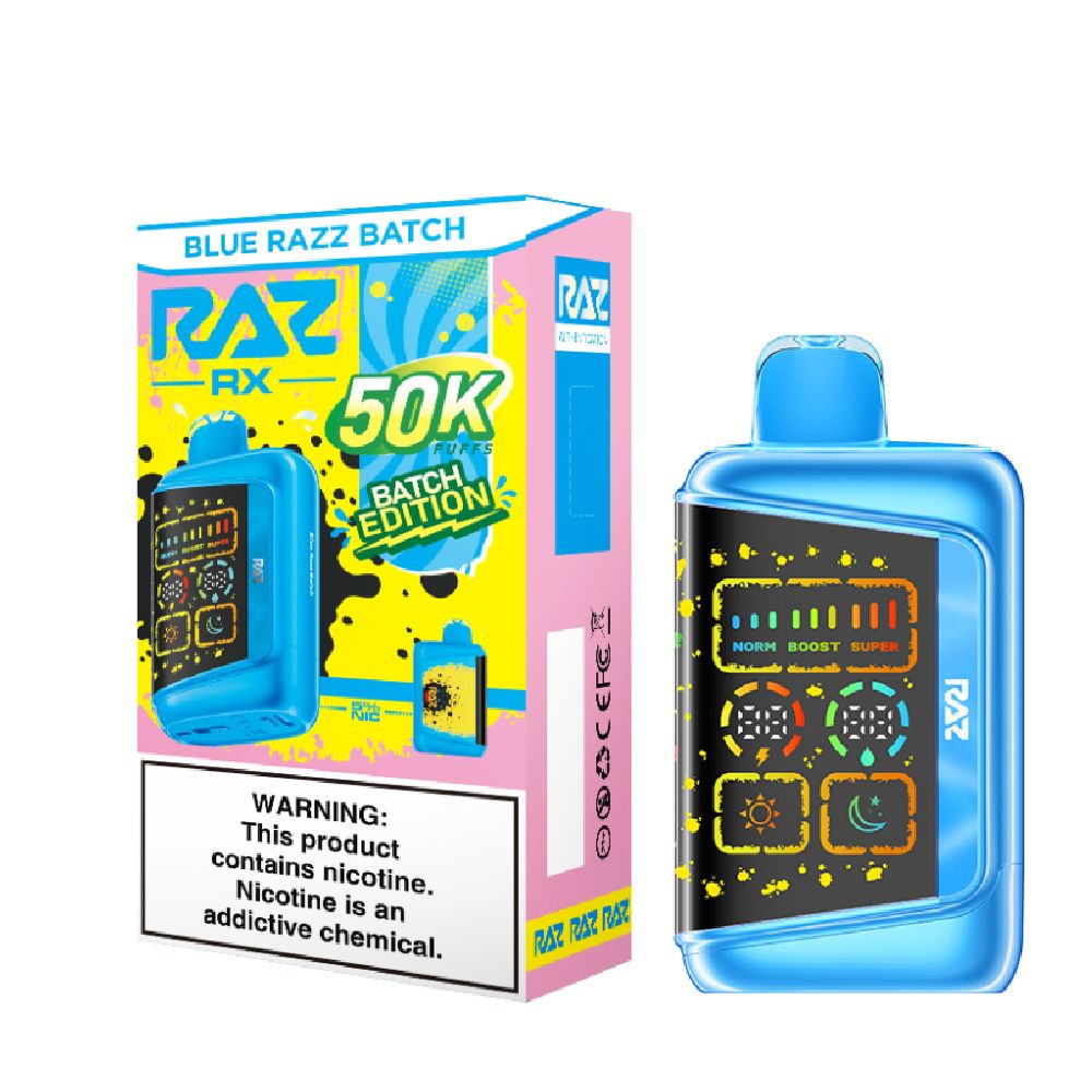 RAZ RX 50K Dew Edt. Disposable Blue Razz Batch