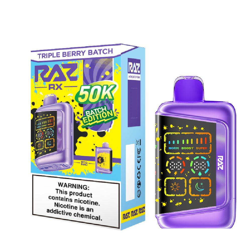 RAZ RX 50K Dew Edt. Disposable Triple Berry Batch