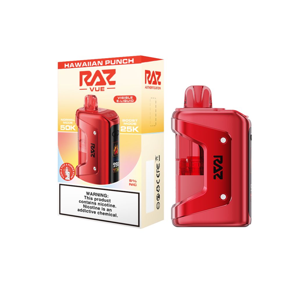 Raz Vue 50K Disposable + Power Dock Hawaiian Punch with packaging