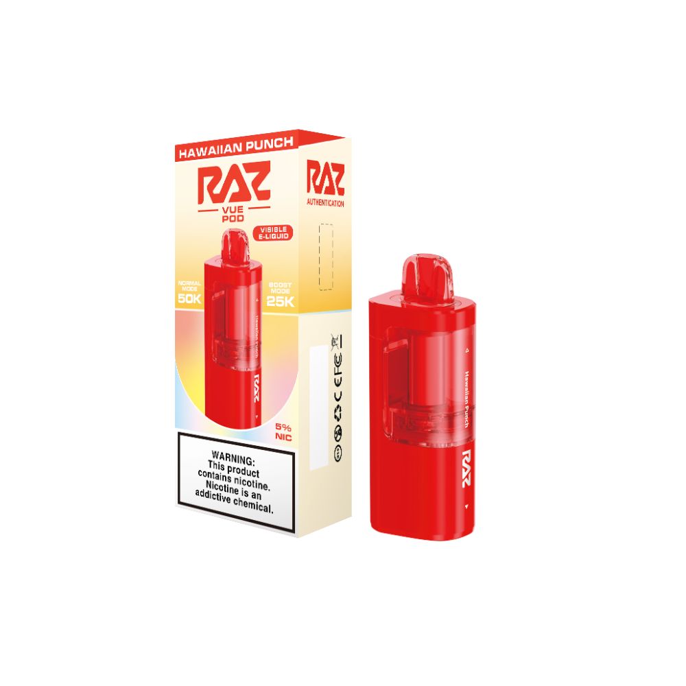 Raz Vue 50K Disposable POD Hawaiian Punch with packaging