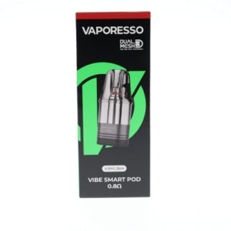 Vaporesso Vibe Replacement Pods (2-Pack) Top-Fill 0.08ohm with packaging