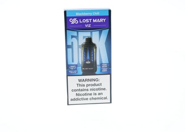 Lost Mary VIZ 55K Disposable Blackberry Chill with packaging
