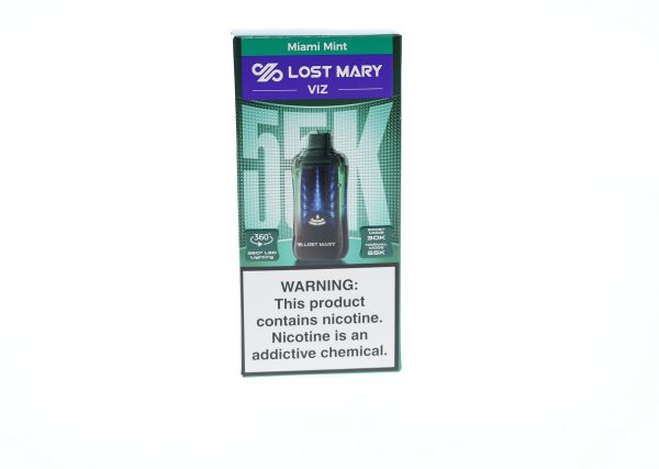 Lost Mary VIZ 55K Disposable Miami Mint with packaging