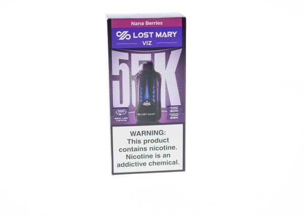 Lost Mary VIZ 55K Disposable Nana Berries with packaging