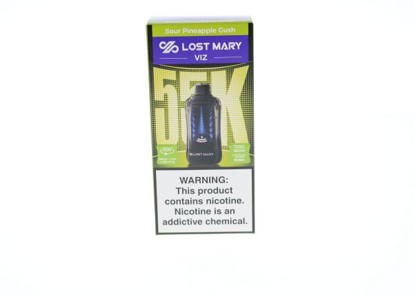 Lost Mary VIZ 55K Disposable Sour Pineapple Gush with packaging