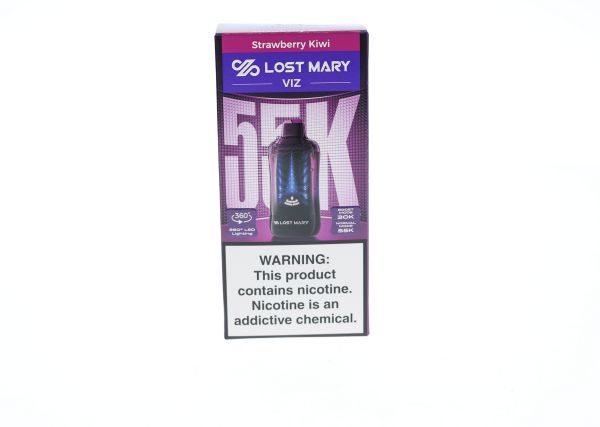 Lost Mary VIZ 55K Disposable Strawberry Kiwi with packaging
