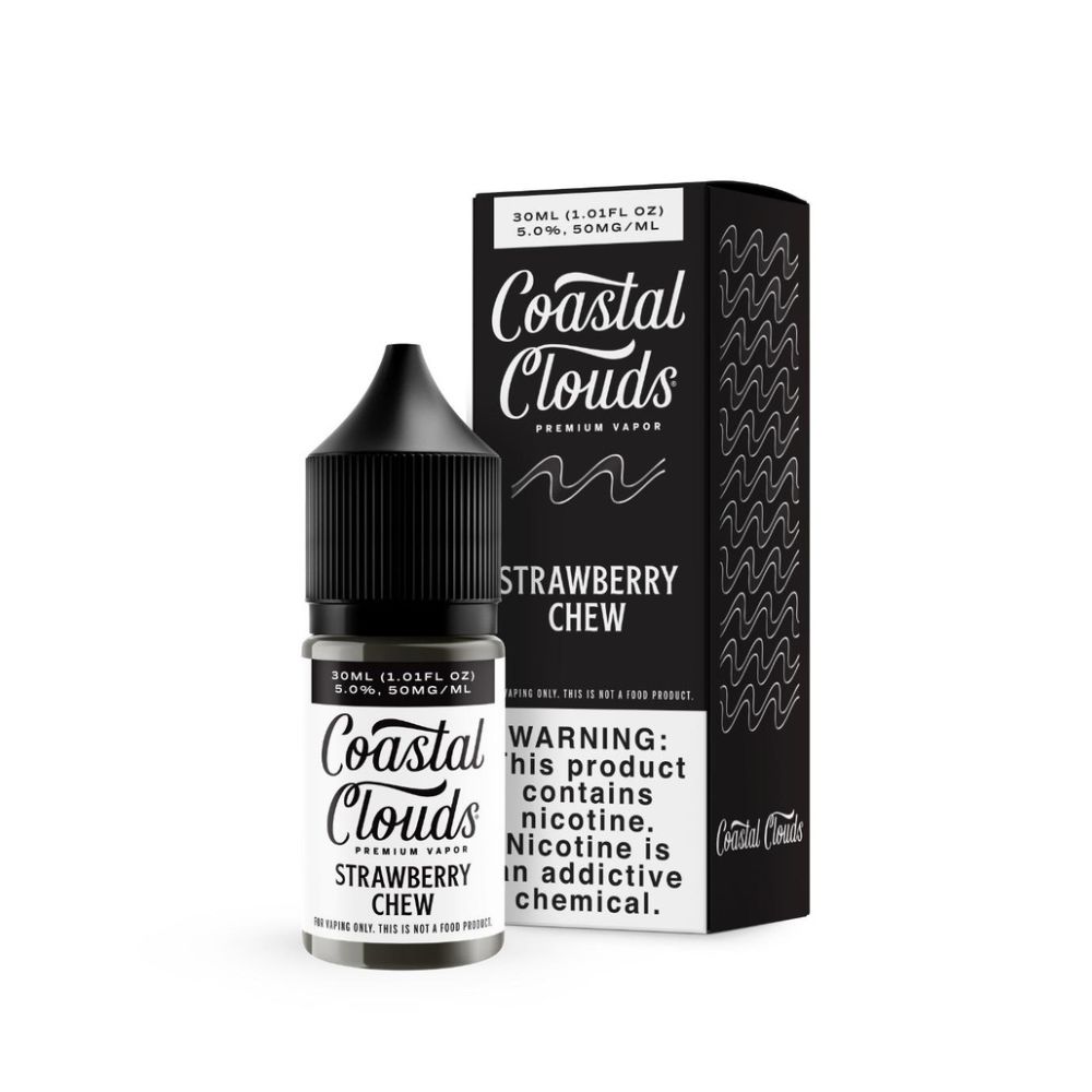 Strawberry Chew Coastal Clouds Salts 30mL 50mg with packaging