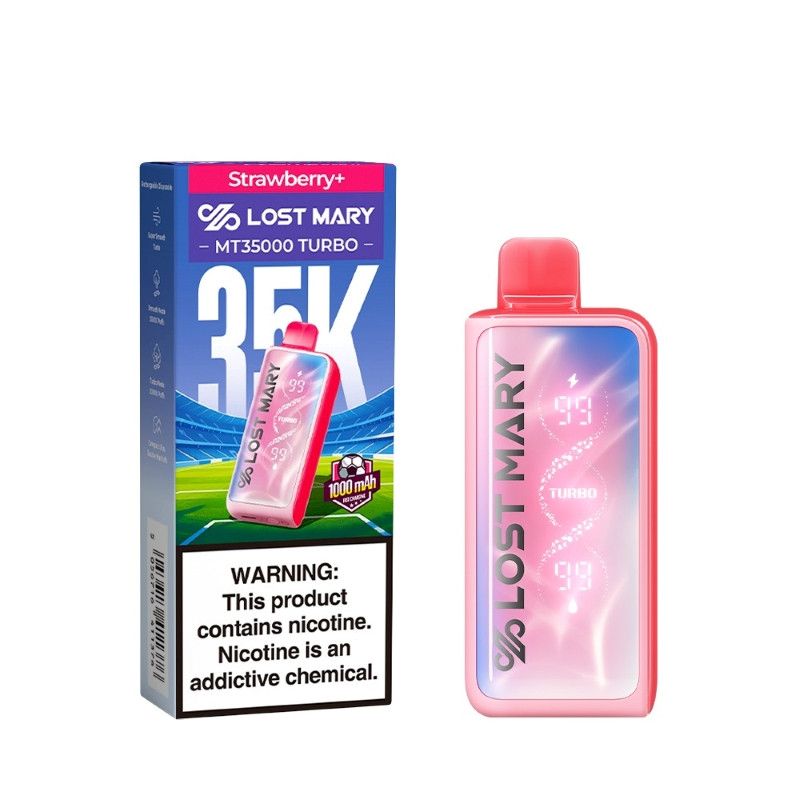 Lost Mary MT35000 Turbo Disposable strawberry plus with packaging