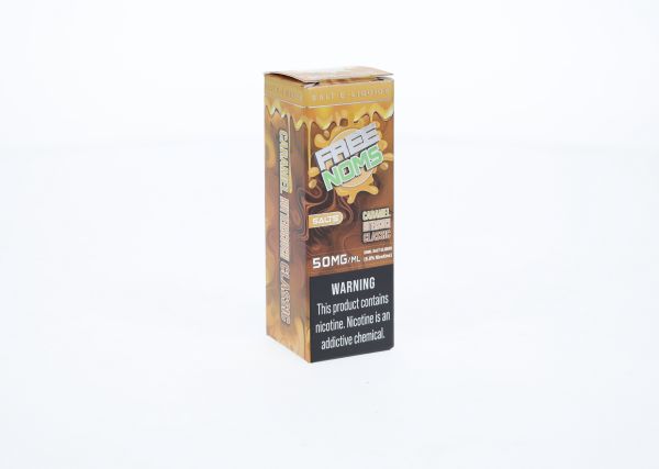 Nomenon Salts 30mL Caramel Butterscotch 50mg with packaging