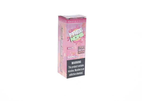 Nomenon Salts 30mL Lychee Cherry Blossom Raspberry 50mg with packaging