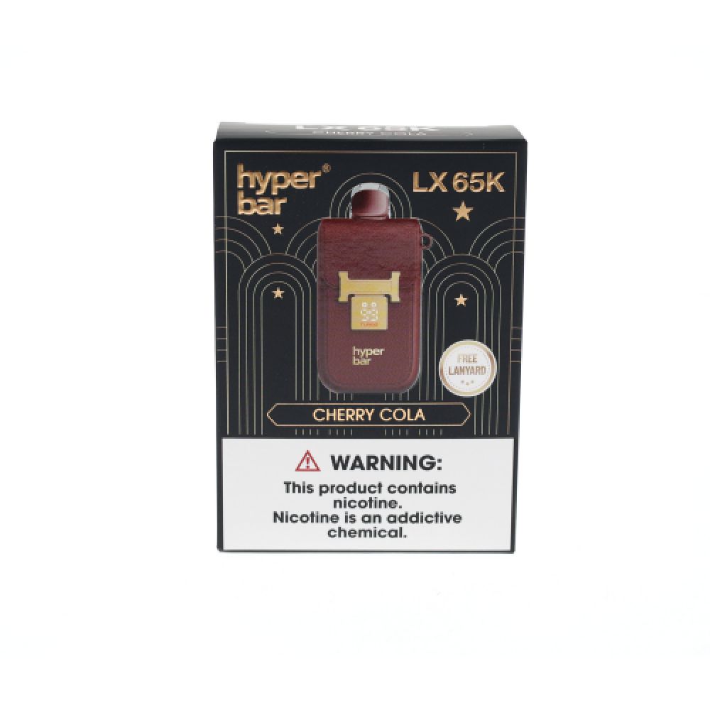Hyper Bar LX65K Disposable Cherry Cola with packaging