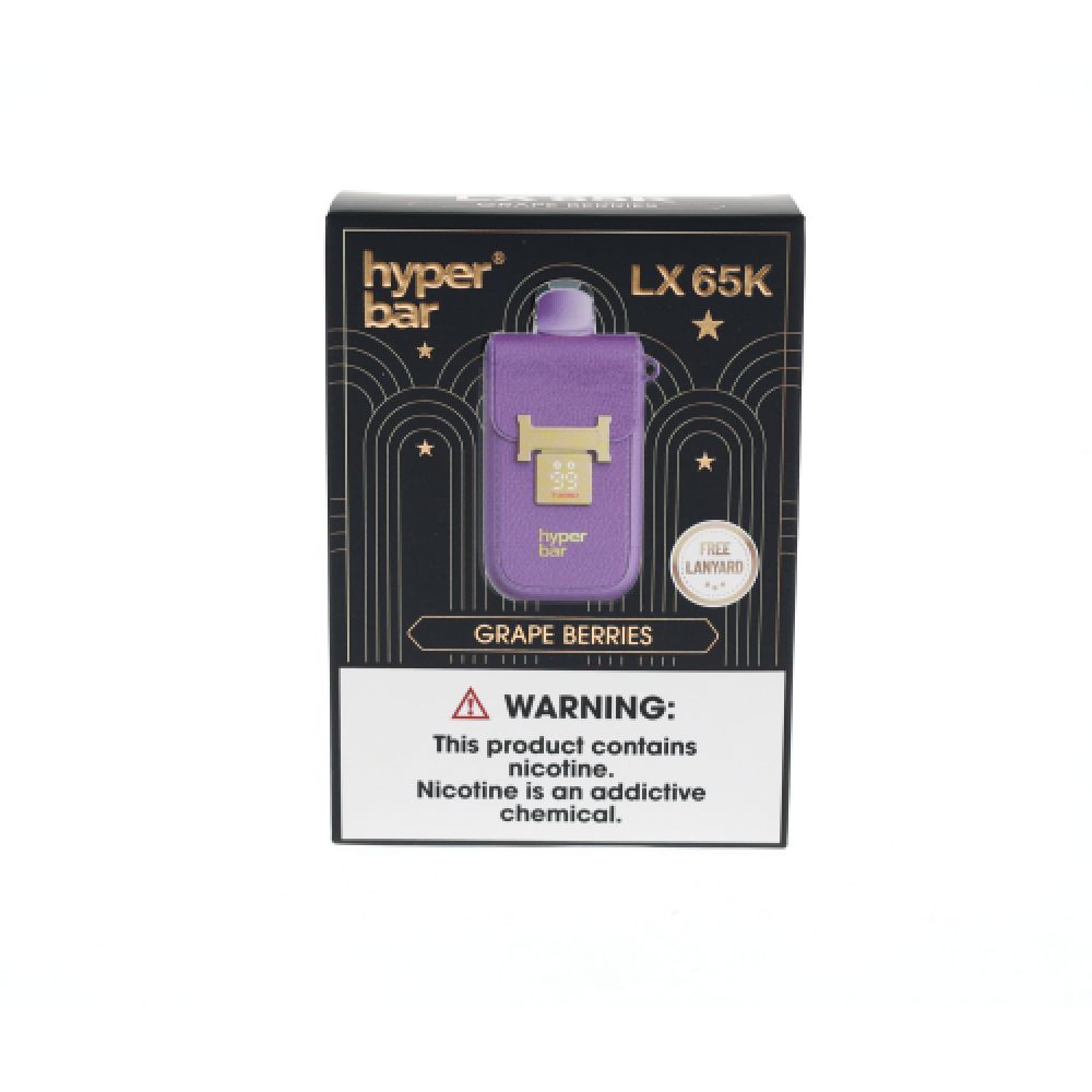 Hyper Bar LX65K Disposable Grape Berries with packaging