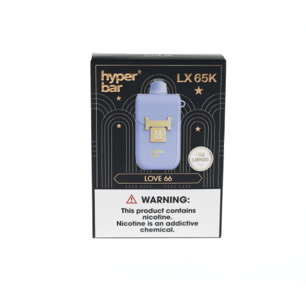 Hyper Bar LX65K Disposable Love 66 with packaging