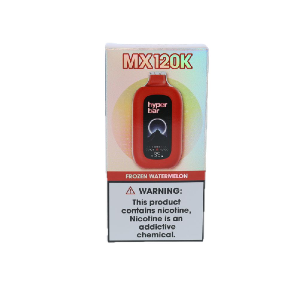 Hyper Bar MX120K Disposable Frozen Watermelon with packaging