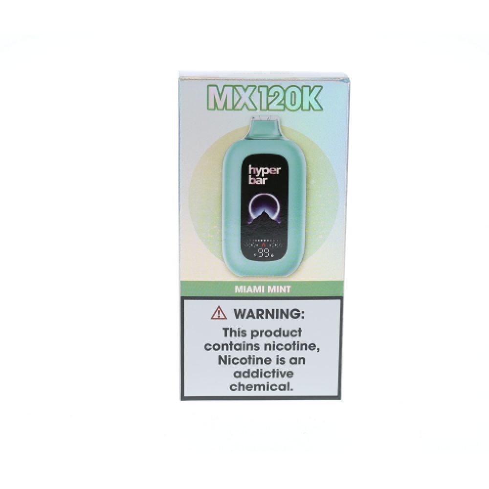 Hyper Bar MX120K Disposable Miami Mint  with packaging
