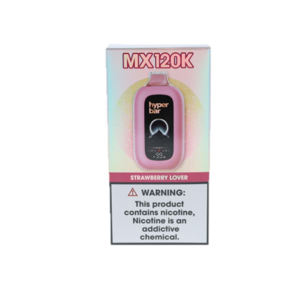 Hyper Bar MX120K Disposable Strawberry Lover with packaging