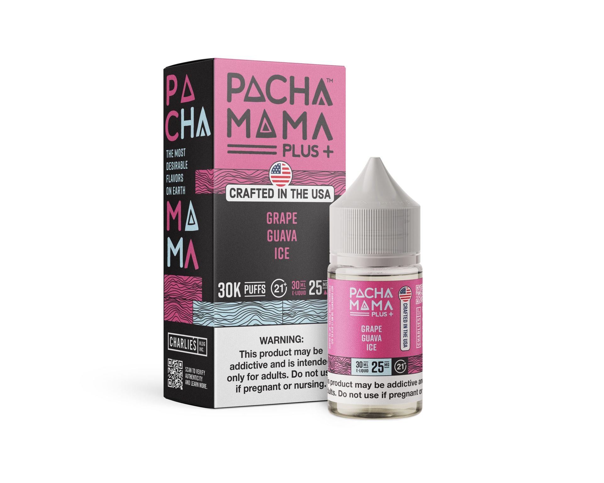 Grape Guava Ice Pachamama + Nixodine Salts 30mL with Packaging