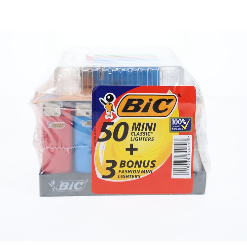 BIC (DSPLY 50pc + 3 BONUS)(Mini Lighter) with packaging