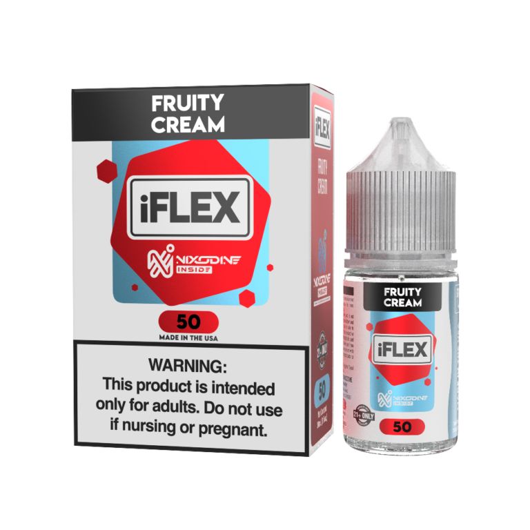 Fruity Cream Juice Head iFlex Nixodine Salts 30mL 50mg with packaging