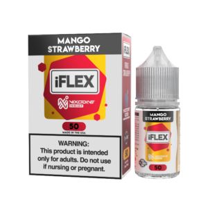 Mango Strawberry Juice Head iFlex Nixodine Salts 30mL 50mg with packaging