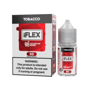 Tobacco Juice Head iFlex Nixodine Salts 30mL 50mg with packaging