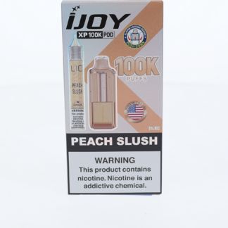 iJoy XP100K Pod Disposable + 15mL (LIQ Salt) peach slush packaging