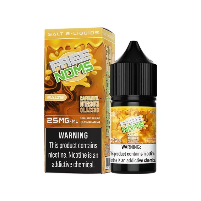Nomenon Salts 30mL Caramel Butterscotch 25mg with packaging