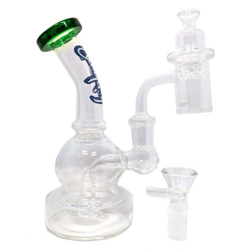 Dogg Lbs (Water Pipe) DLWP0027-0028 Everyday 6.5" Mini Rig Bubble Box Set green