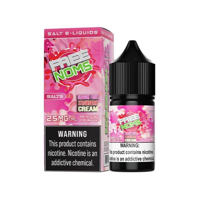 Nomenon Salts 30mL Dragonfruit Strawberry Cream 25mg with packaging
