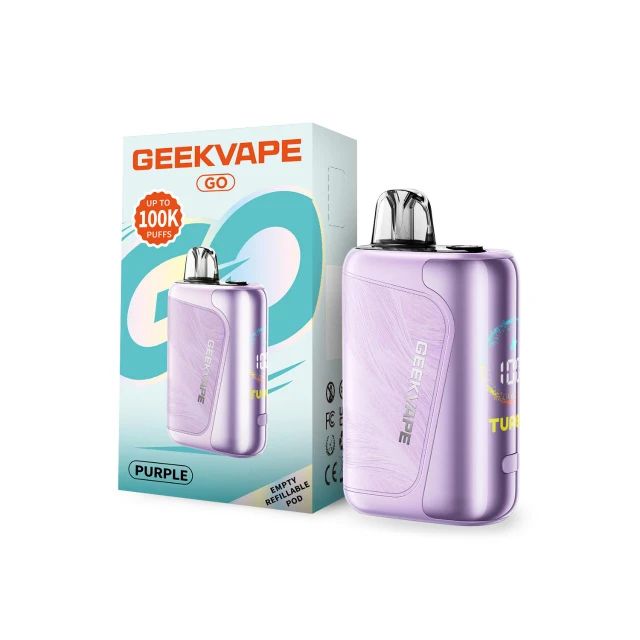 Geekvape Go Pod System Purple with packaging