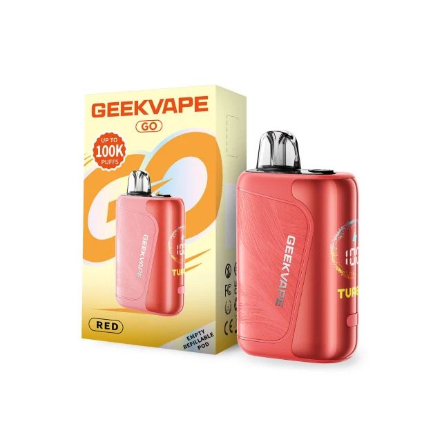 Geekvape Go Pod System Red with packaging