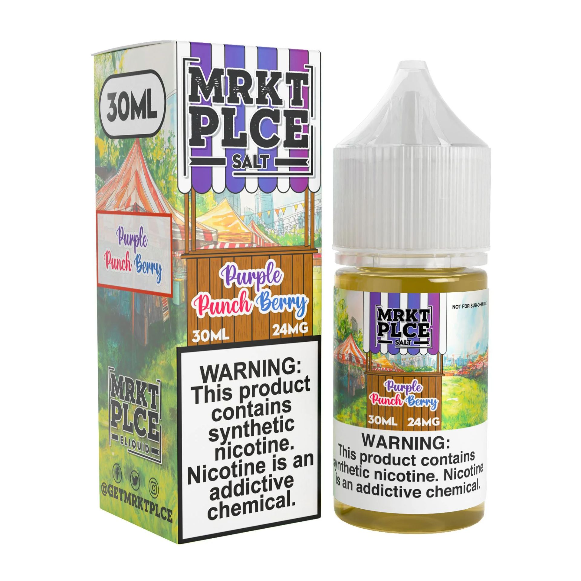 THE STND - Purple Punch Berry MRKT PLCE Salts 30mL thumbnail