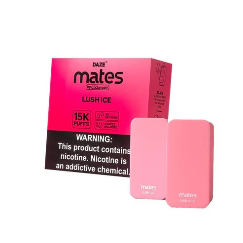 7Daze ClickMates 15K Disposable Prefilled Pod Lush Ice with Packaging