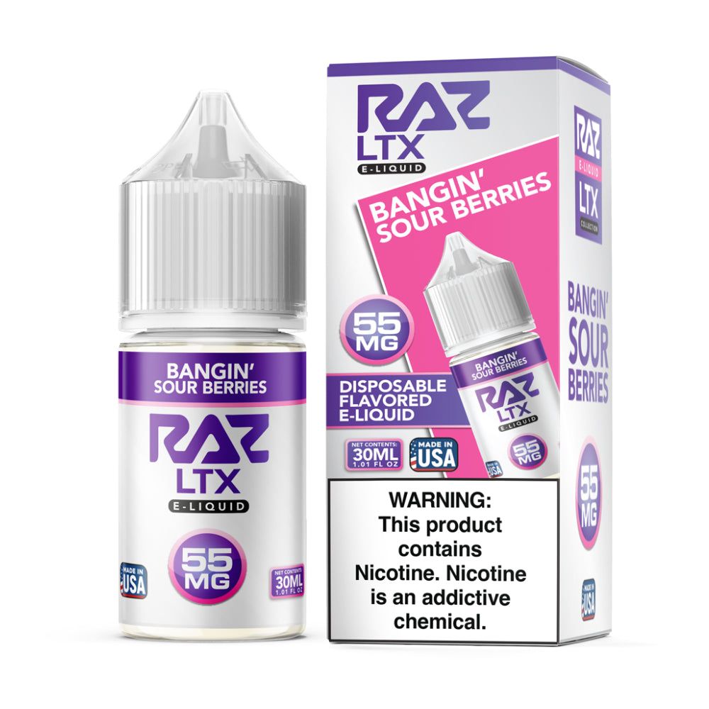 Bangin' Sour Berries RAZ LTX Salts 30mL thumbnail