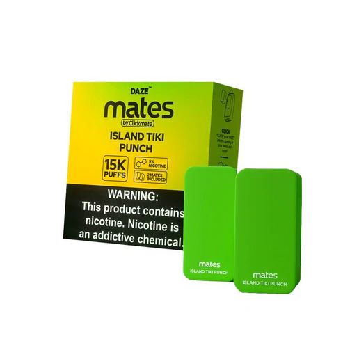 7Daze ClickMates 15K Disposable Prefilled Pod Island Tiki Punch with Packaging