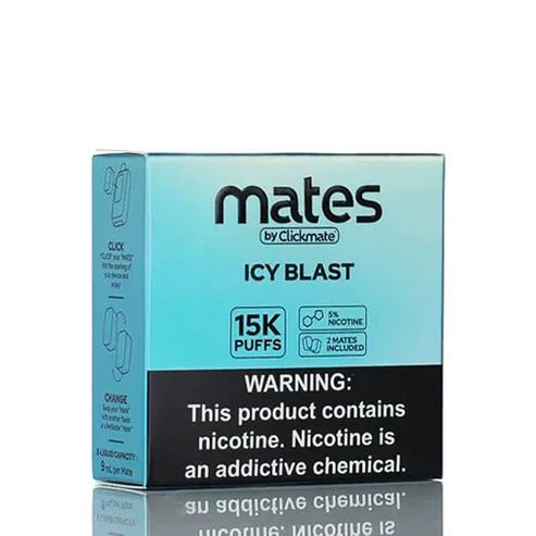 7Daze ClickMates 15K Disposable Prefilled Pod Icy Blast with Packaging