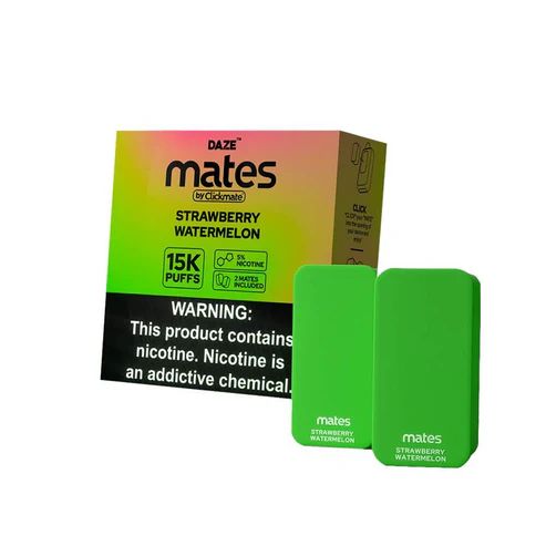 7Daze ClickMates 15K Disposable Prefilled Pod Strawberry Watermelon with Packaging