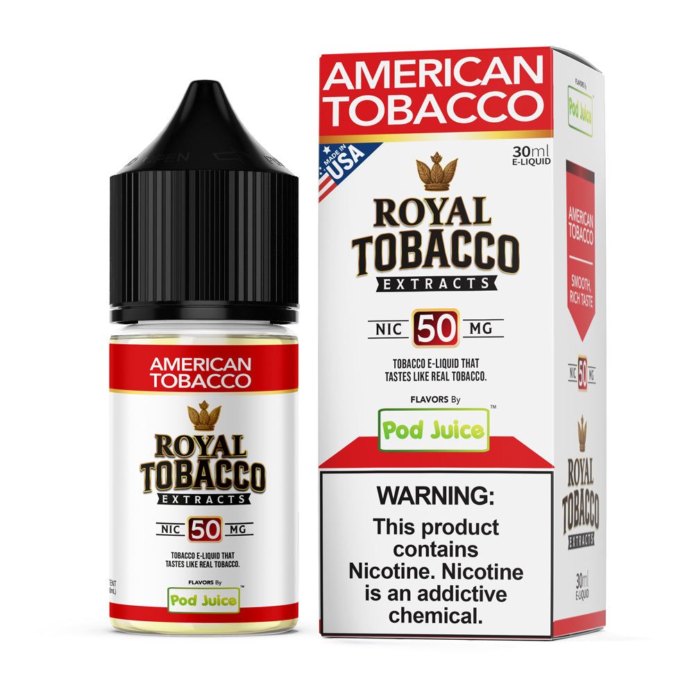 American Tobacco Pod Juice x Royal Tobacco Extracts Salt 30mL thumbnail
