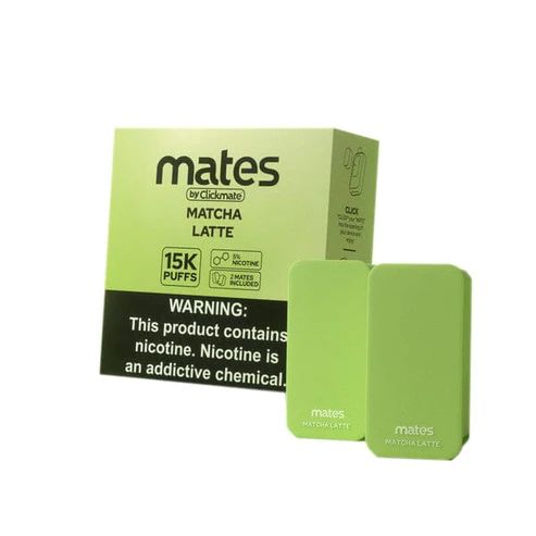 7Daze ClickMates 15K Disposable Prefilled Pod Matcha Latte with Packaging