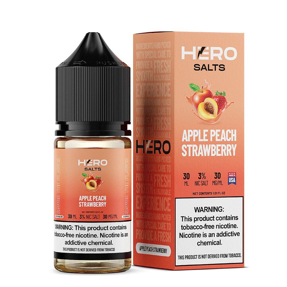 Apple Peach Strawberry by Hero E-Liquid 30mL (Salts) thumbnail