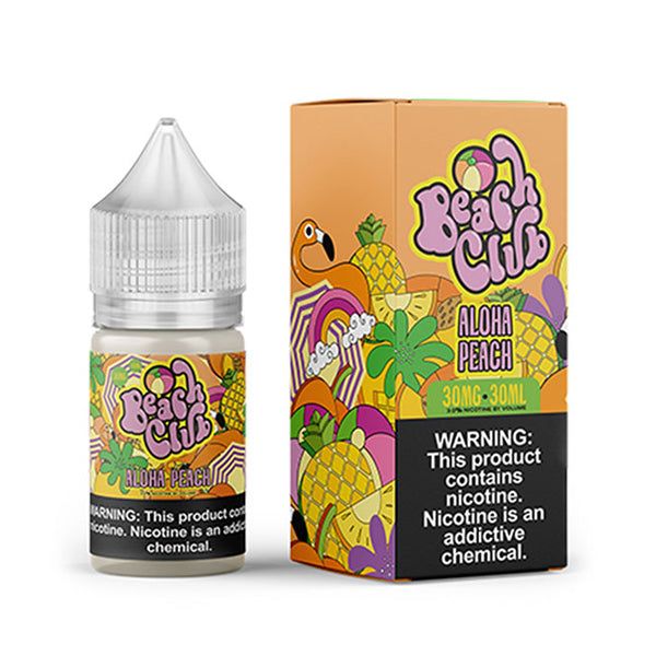 Aloha Peach by Beach Club E-Liquid 30mL (Salts) thumbnail