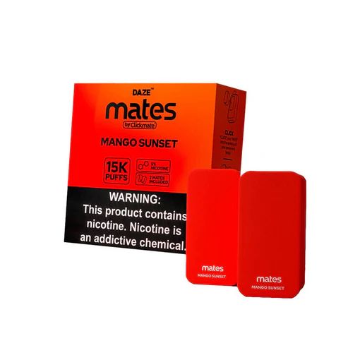 7Daze ClickMates 15K Disposable Prefilled Pod Mango Sunset with Packaging