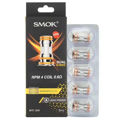 SMOK RPM 4 Replacement Coils (5-Pack) 0.6ohm with packaging