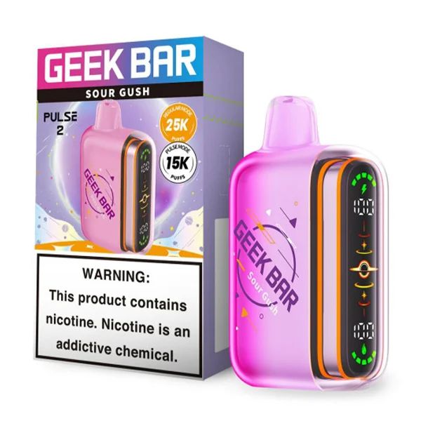 Geek Bar Pulse 2 25K Disposable Hubba Edt. Sour Gush Hubba with packaging