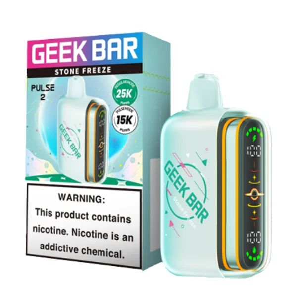 Geek Bar Pulse 2 25K Disposable Hubba Edt. Stone Freeze Hubba with packaging